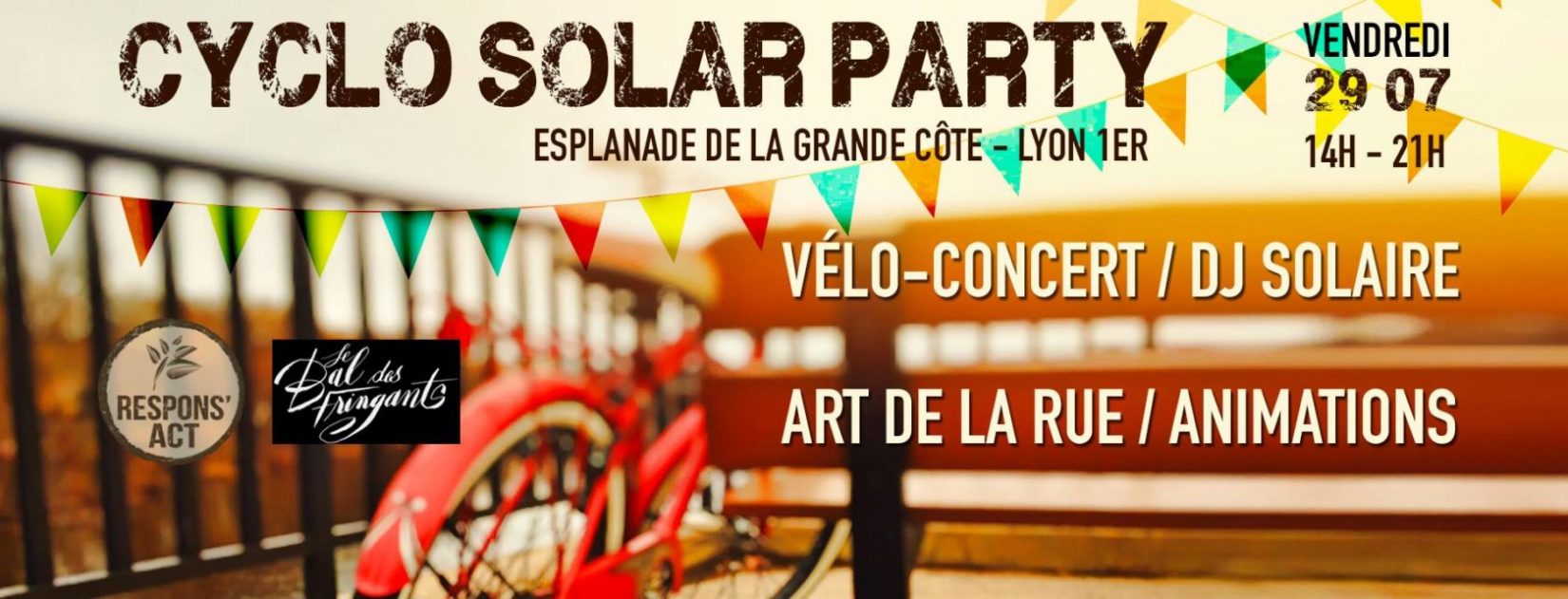 Cyclo Solar Party ! Musique live & dj grâce à l'énergie solaire et des vélos